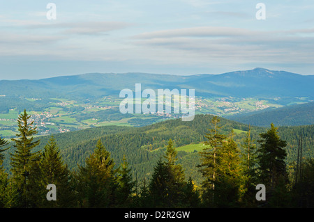 View of the Bavarian Forest, near Furth im Wald, Bavaria, Germany, Europe