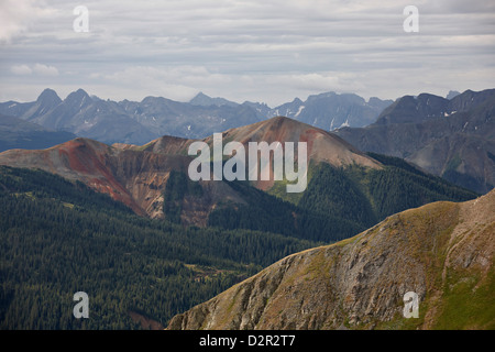 San Juan Mountains from Black Bear Pass Road, San Juan National Forest, Colorado, United States of America, North America Stock Photo