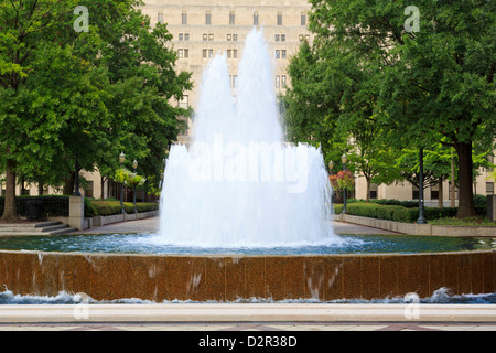 Fountain in Linn Park, Birmingham, Alabama, United States of America, North America Stock Photo