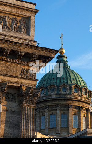 The dome of the Cathedral of Our Lady of Kazan, St. Petersburg, Russia, Europe Stock Photo