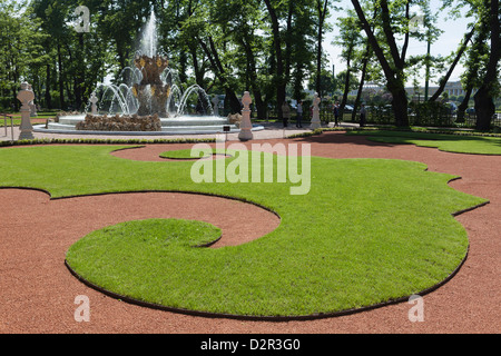 A fountain in the Summer Garden, St. Petersburg, Russia, Europe Stock Photo