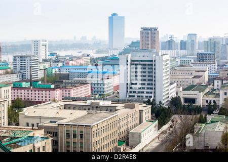 City skyline, Pyongyang, Democratic People's Republic of Korea (DPRK), North Korea, Asia Stock Photo
