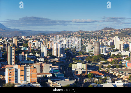 View of city skyline, Belo Horizonte, Minas Gerais, Brazil, South America Stock Photo
