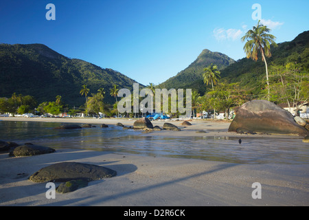 Vila do Abraao beach, Ilha Grande, Rio de Janeiro State, Brazil, South America Stock Photo