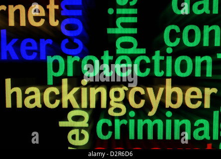 Web word cloud Stock Photo