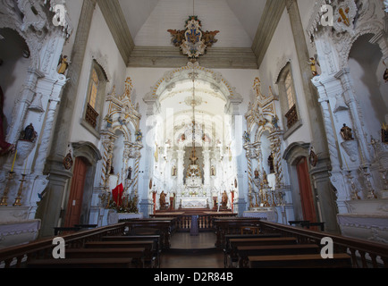 Interior of (Nossa Senhora do Carmo) Our Lady of Mount Carmel) Church, Sao Joao del Rei, Minas Gerais, Brazil, South America Stock Photo