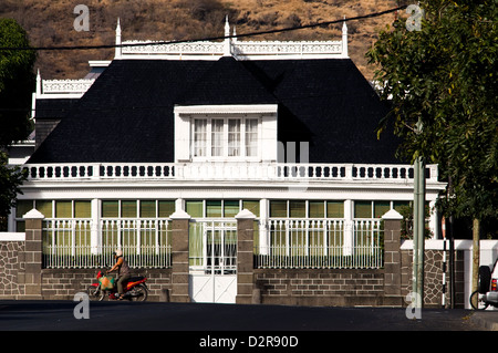 creole style townhouse, port louis, mauritius Stock Photo