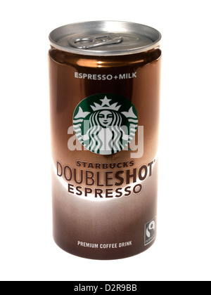 Tin of Starbucks Double shot espresso and milk ready to drink cold ...