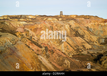 Parys Mountain Copper Mines Anglesey Wales Stock Photo