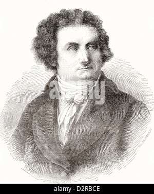 August Wilhelm Iffland, 1759 – 1814. German actor and dramatic author. Stock Photo