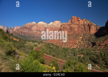 Zion-Mount Carmel Highway, Zion National Park, Utah, United States of America, North America Stock Photo