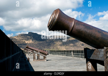 canons, fort adelaide, port louis, mauritius Stock Photo