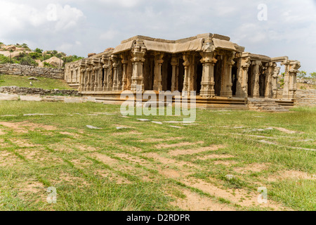 Also known as Tiruvengalanatha Temple, Achyutaraya Temple is located at the foot of Matang Hill, Hampi, India Stock Photo