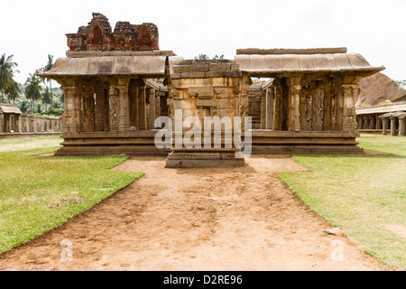 Also known as Tiruvengalanatha Temple, Achyutaraya Temple is located at the foot of Matang Hill, Hampi, India Stock Photo