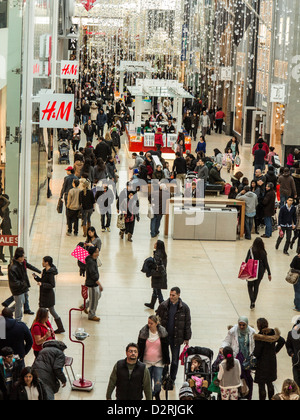 Christmas Shoppers at Shopping Center in Yorkdale; Toronto;Ontario;Canada Stock Photo