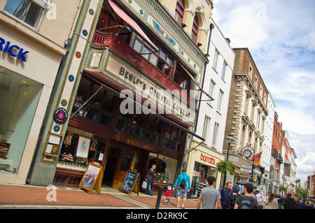 Horizontal exterior view of Bewley's Oriental Cafe in Dublin on a sunny day. Stock Photo