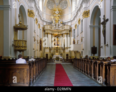The Baroque church interior in Lesna Podlaska, Poland Stock Photo