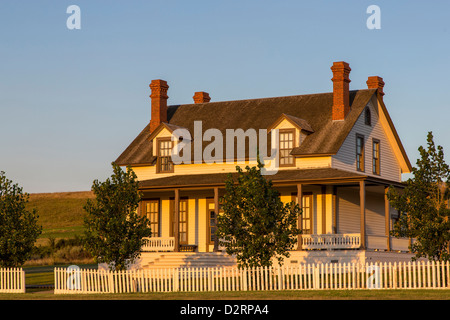 Custer house at Fort Lincoln State Park in Mandan, North Dakota, USA Stock Photo