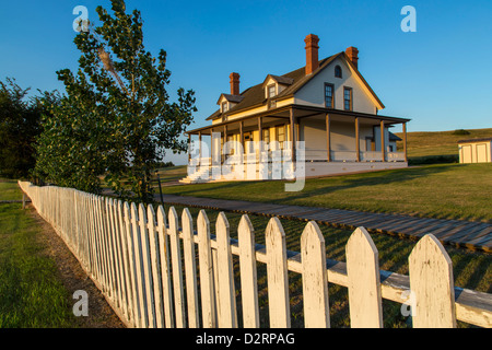 Custer house at Fort Lincoln State Park in Mandan, North Dakota, USA Stock Photo