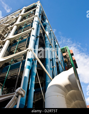 Centre Georges Pompidou designed by Renzo Piano, Richard Rogers and Gianfranco Franchini Beaubourg Paris France Europe Stock Photo