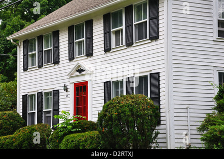 Old house in colonial style, Connecticut, New England, USA Stock Photo