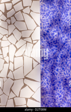 broken tiles mosaic trencadis typical from Mediterranean Spain
