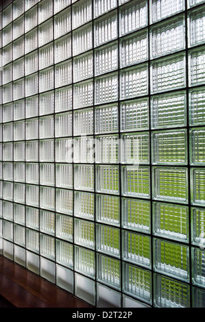 Glass block wall, Aleyaska Resort & Ski Area, Aleyaska, Alaska, USA Stock Photo