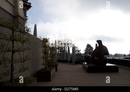 Exterior view of the terrace of The Dolder Grand Hotel in Zurich Switzerland Stock Photo