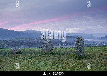 Castlerigg stone circle in the Lake District National Park, Cumbria, England, United Kingdom, Europe Stock Photo