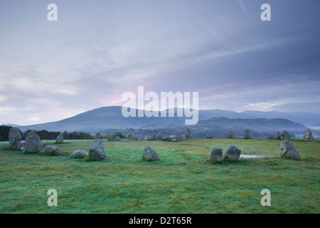 Castlerigg stone circle in the Lake District National Park, Cumbria, England, United Kingdom, Europe Stock Photo