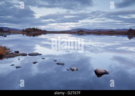 Loch Ba on Rannoch Moor at dusk, a Site of Special Scientific Interest, Perth and Kinross, Highlands, Scotland, UK Stock Photo