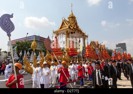 Phnom Penh, Cambodia. 1st February 2013. Funeral of King Norodom Sihanouk, who died in October. Credit:  Combre Stephane / Alamy Live News Stock Photo