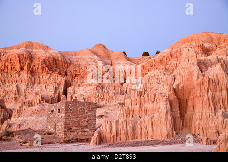 eroded rock formations of Cathedral Gorge State Park, Nevada, United States of America, USA Stock Photo