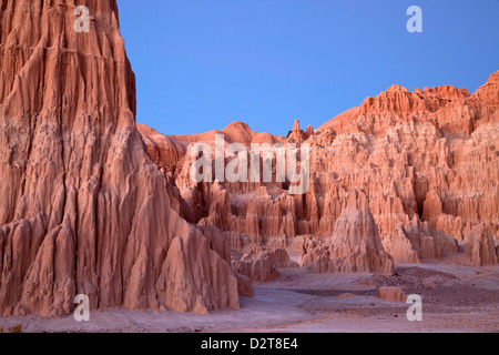 eroded rock formations of Cathedral Gorge State Park, Nevada, United States of America, USA Stock Photo