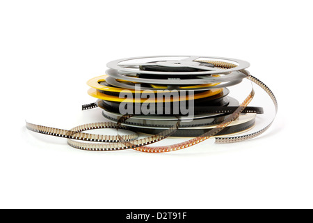 Stack of amateur 8mm cine film reels Stock Photo - Alamy