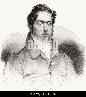 Gioachino Antonio Rossini, 1792-1868. Italian composer. Stock Photo