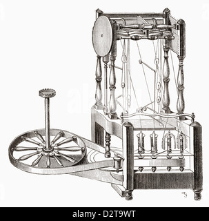 Richard Arkwright's Water Frame. Stock Photo