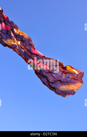 Scarf flying in the air Stock Photo