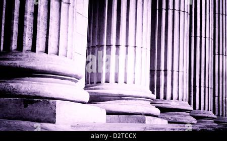 close-up of classical columns Stock Photo