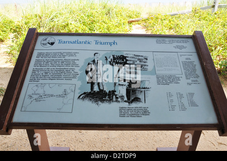 Marconi Station site, Cape Cod, Massachusetts, USA - First transatlantic wireless transmission in 1903 Stock Photo