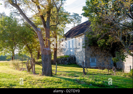 Barns in Montgomery township, country landscape Stock Photo