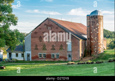 Barns in Montgomery township, country landscape Stock Photo