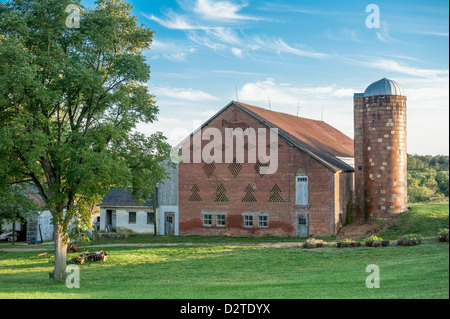 Barns in Montgomery township, country landscape Stock Photo