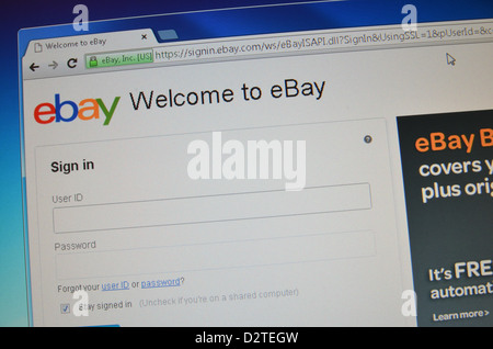 Sign In / Log in page Stock Photo - Alamy