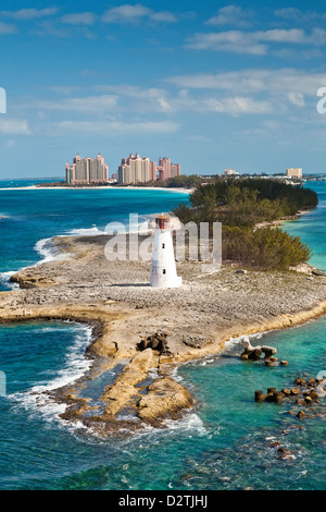 Tropical and beautiful Paradise Island, in Nassau, Bahamas Stock Photo