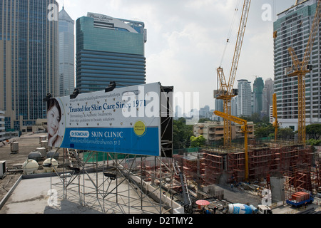 Bangkok, Thailand, major construction on Sukhumvit Road Stock Photo