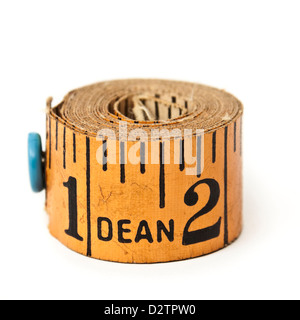 Antique tape measure by Dean of London Stock Photo