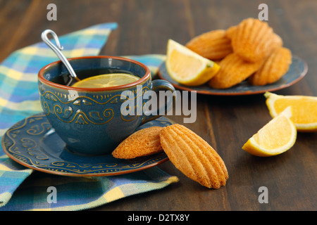 Lemon madeleines Stock Photo