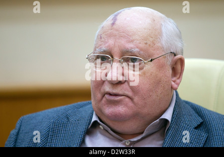 First President of Soviet Union Mikhail Gorbachev, 1990 Stock Photo