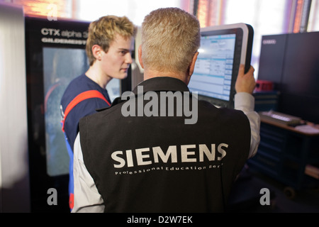 Berlin, Germany, CNC training center of Siemens AG Stock Photo